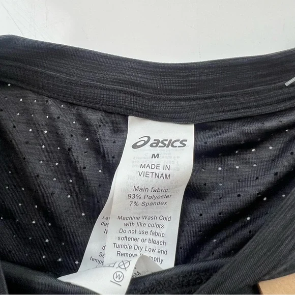Asics women’s black short sleeve shirt NET M L33-30 - Picture 5 of 5